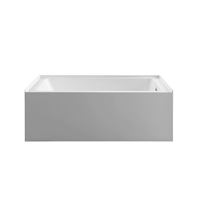 60 x 32 Acrylic Alcove Bathtub Deep soaking Right-hand drain in white