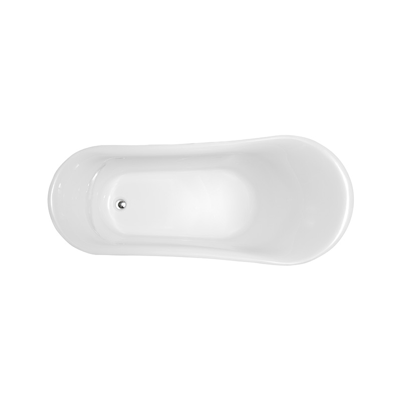 Acrylic Classic Freestanding Tub with clawfoot size 63”69”