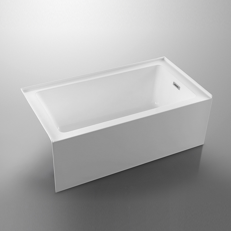 60 x 32 Acrylic Alcove Bathtub Deep soaking Right-hand drain in white