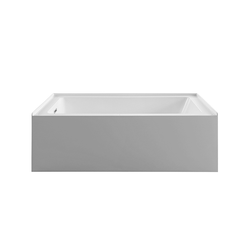 60 x 30 inch Acrylic Alcove tub China Manufacturer, Left-hand Drain bathtub in white