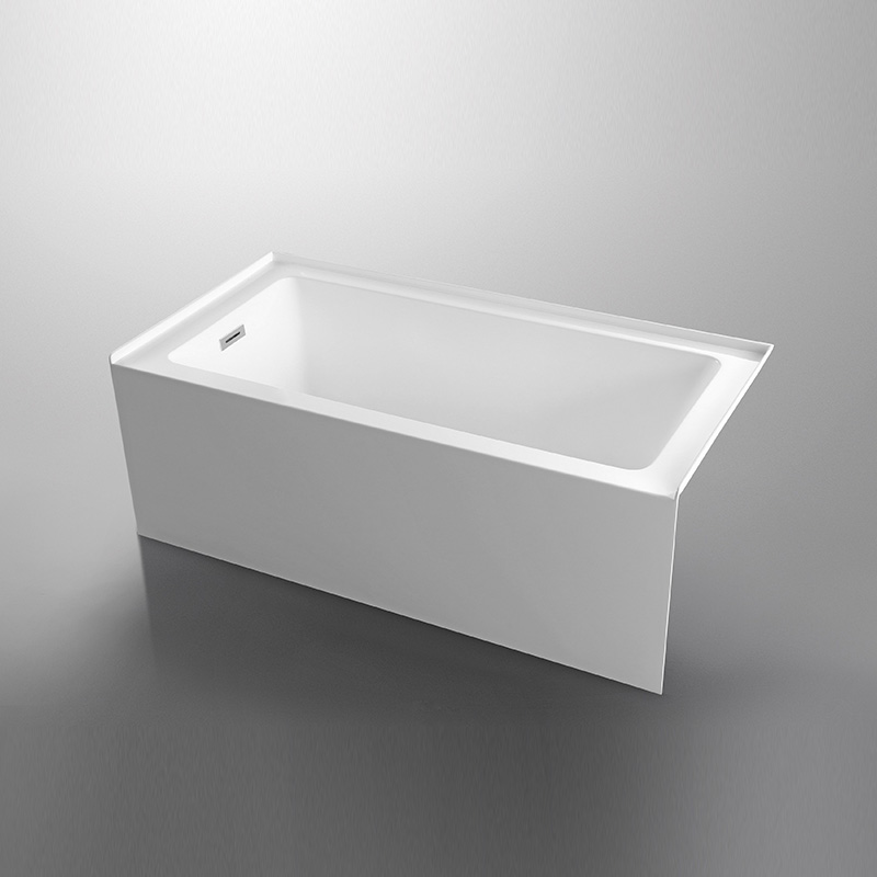 60 x 30 inch Acrylic Alcove tub China Manufacturer, Left-hand Drain bathtub in white