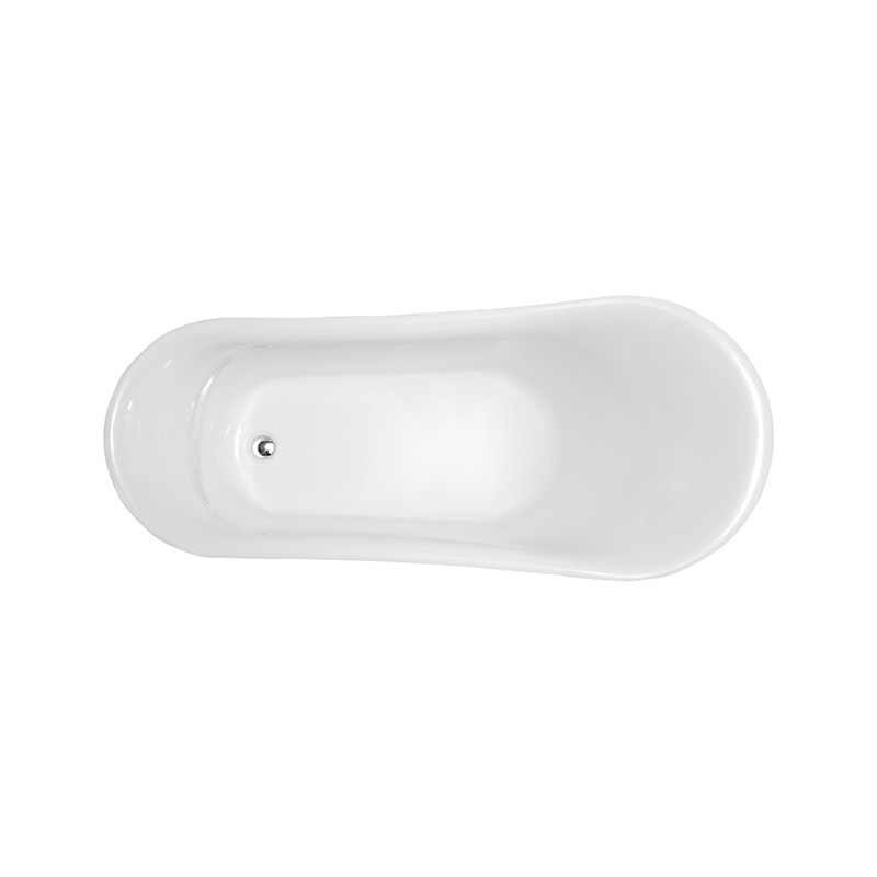 Acrylic Classic Freestanding Tub with clawfoot size 63”69”