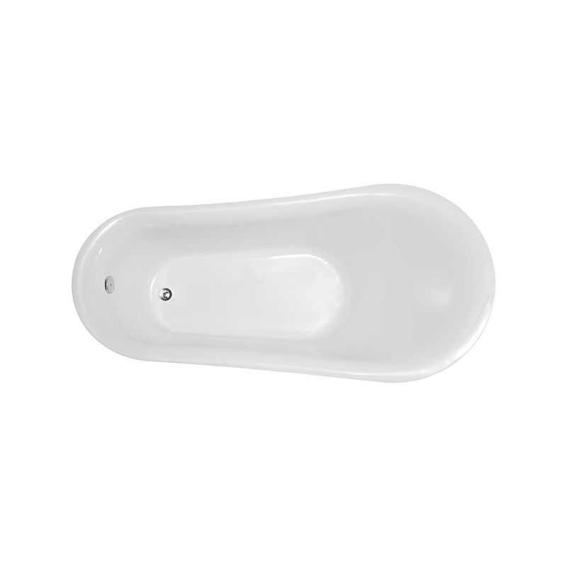 73 in. High end Free standing bathtub High gloss white