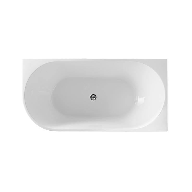 Freestanding Corner Bath Gloss White 1400 1500 1700