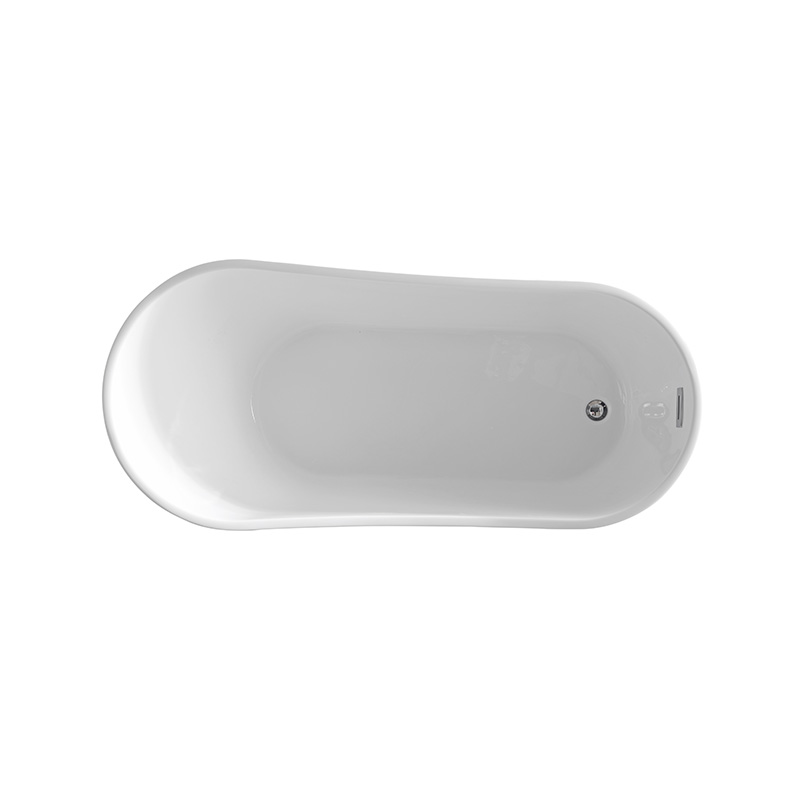 1500 1700 Stackable High back Acrylic Free standing Bathtub End Drain 