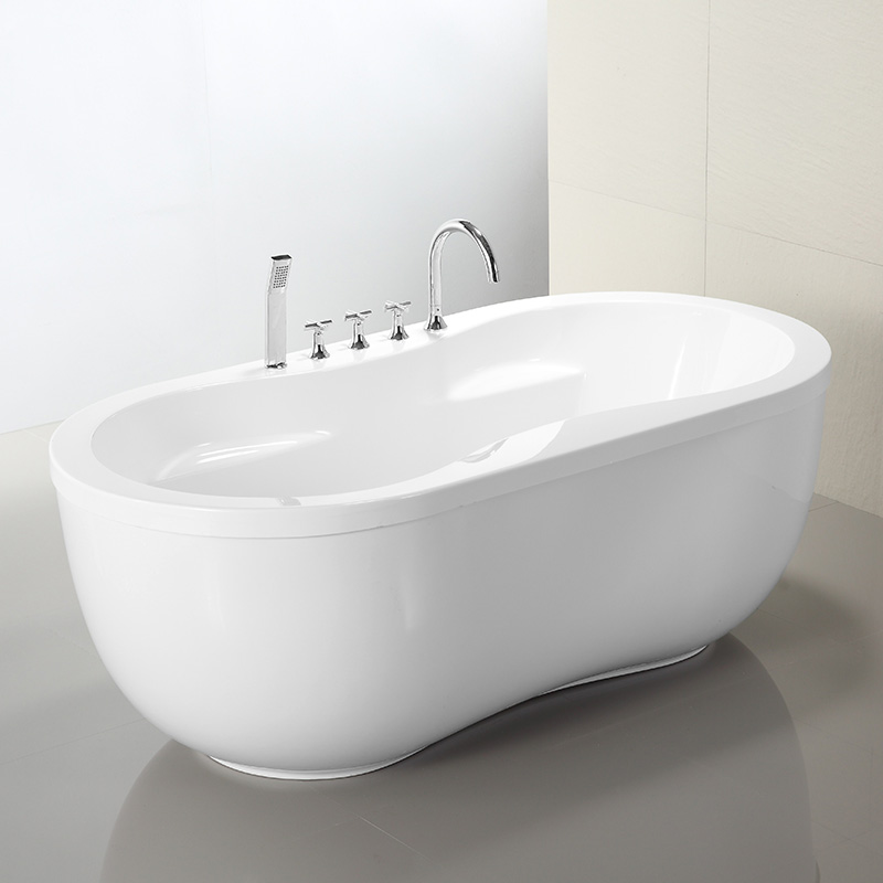65”Special Design, Peanut Shape Style Acrylic Tub 6811