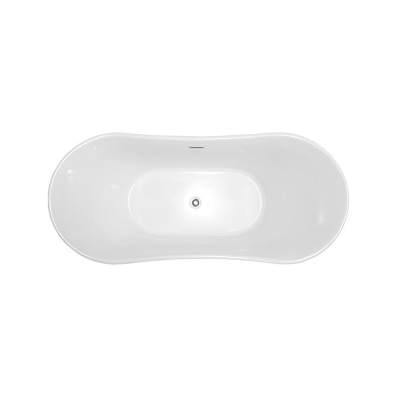 67”Double Slipper Acrylic Bathtub CE/cUPC certified for Project 6805