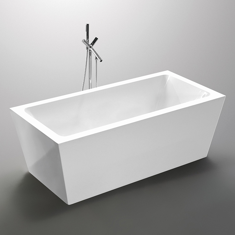 59” 63” 67” Rectangular Freestanding Tub with Wide Rim 6814