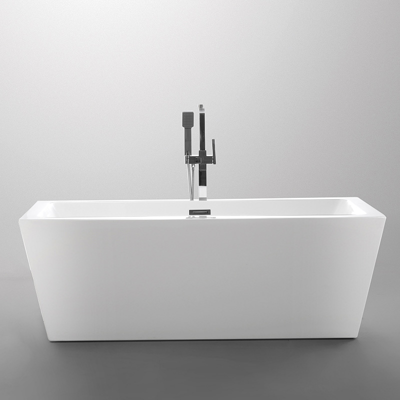 59” 63” 67” Rectangular Freestanding Tub with Wide Rim 6814