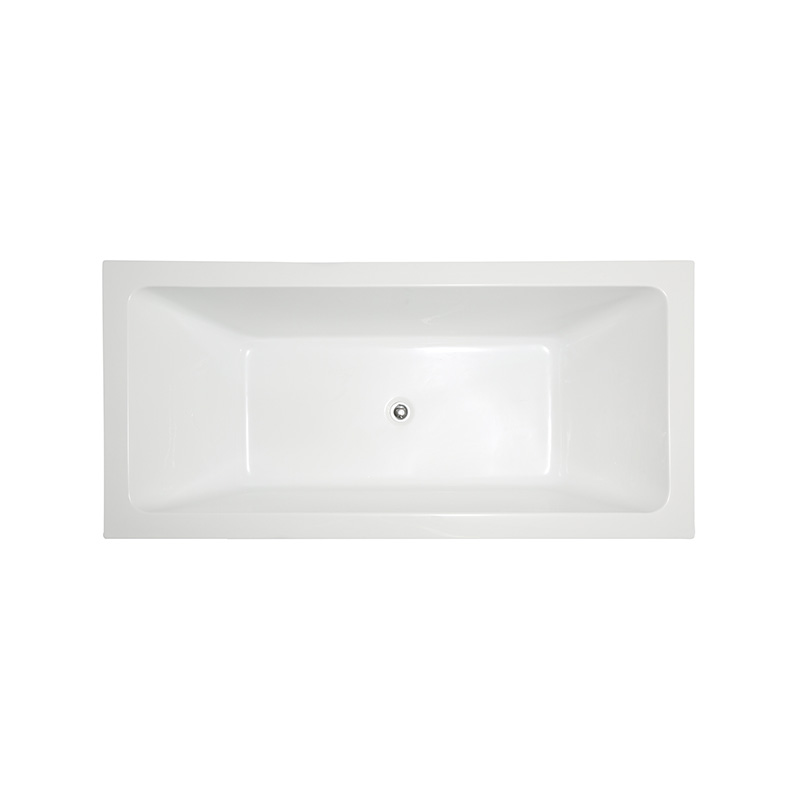 59” 63” 67” Rectangular Freestanding Tub with Wide Rim 6814