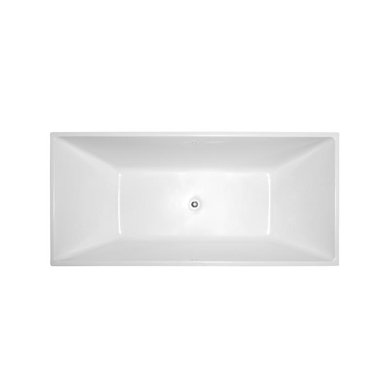 59” 63” 67” Rectangular Freestanding Tub with Slotted Overflow 6813