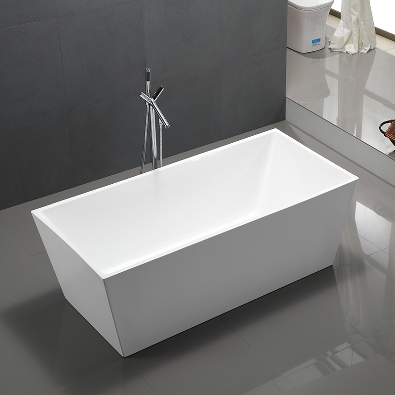 59” 63” 67” Rectangular Freestanding Tub with Slotted Overflow 6813