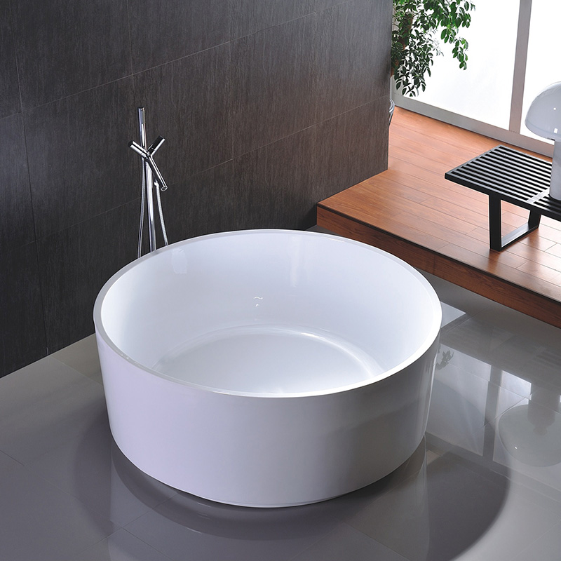1400 Modern Round Freestanding Tub solid surface quality