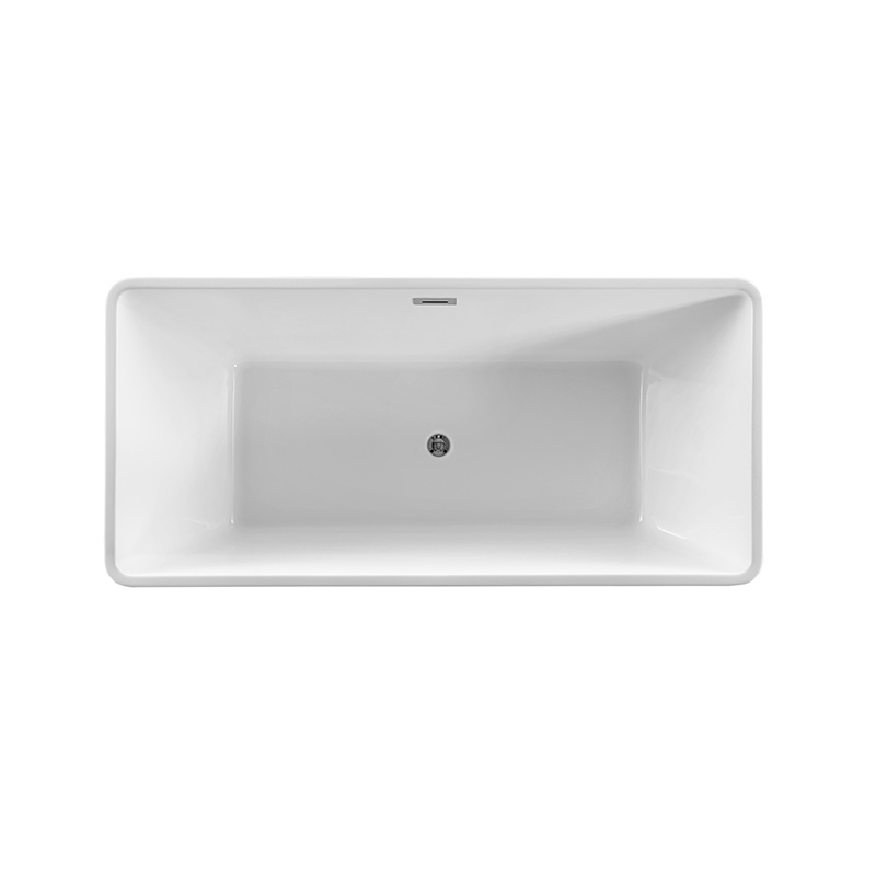 Italy design Rectangular square Acrylic Freestanding Bathtub 1500 1700