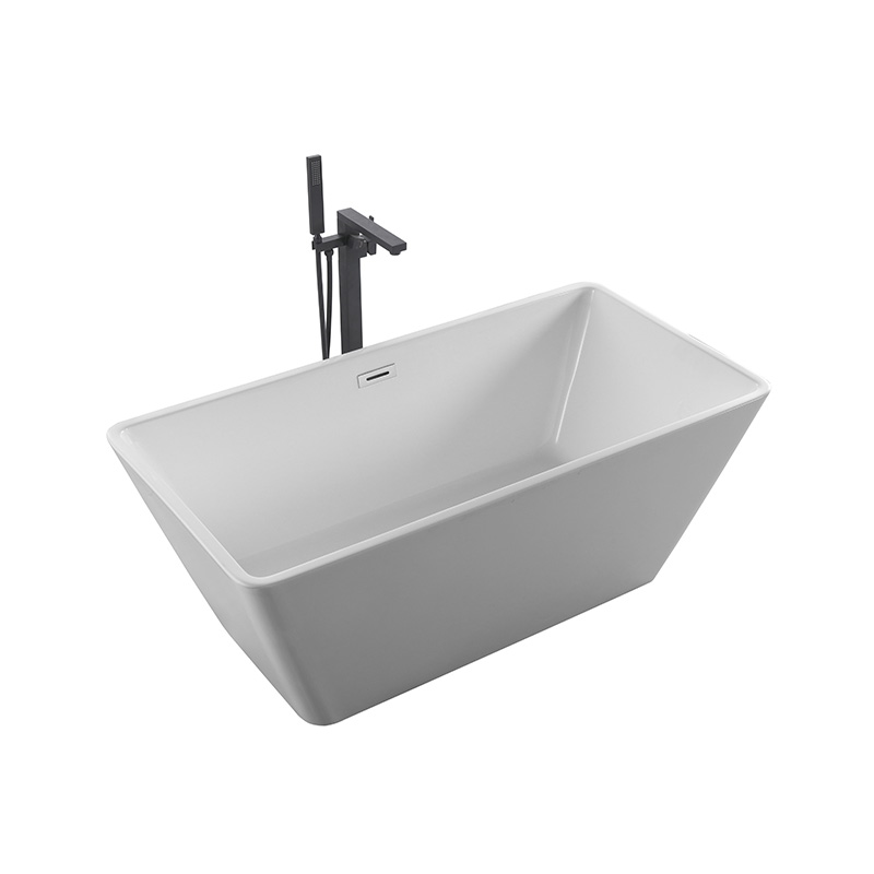 Italy design Rectangular square Acrylic Freestanding Bathtub 1500 1700