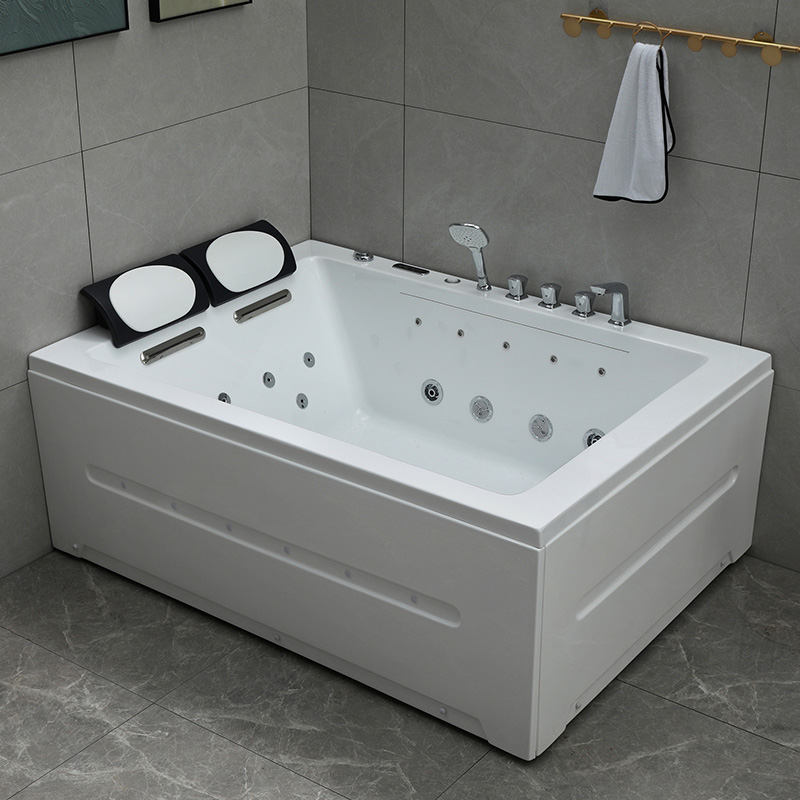 Rectangular Whirlpool Bath with LED 1700 x 1250 mm for 2 person