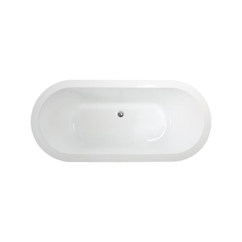 68” Oval Shape Acrylic Tub with Broad Rim 6836