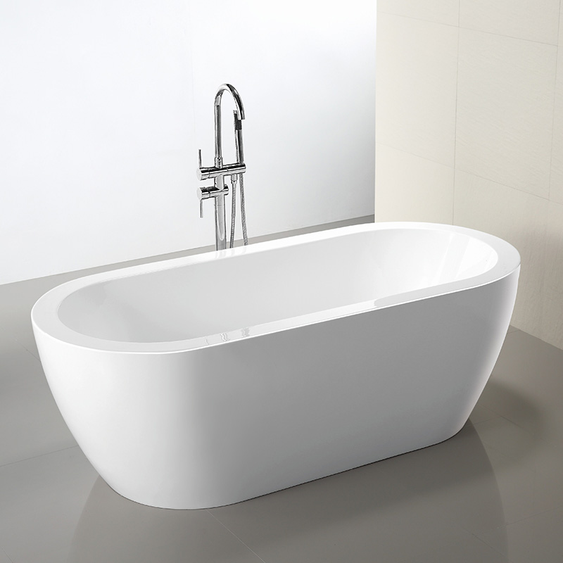 68” Oval Shape Acrylic Tub with Broad Rim 6836