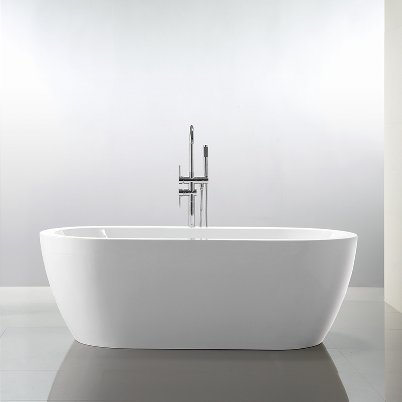 68” Oval Shape Acrylic Tub with Broad Rim 6836
