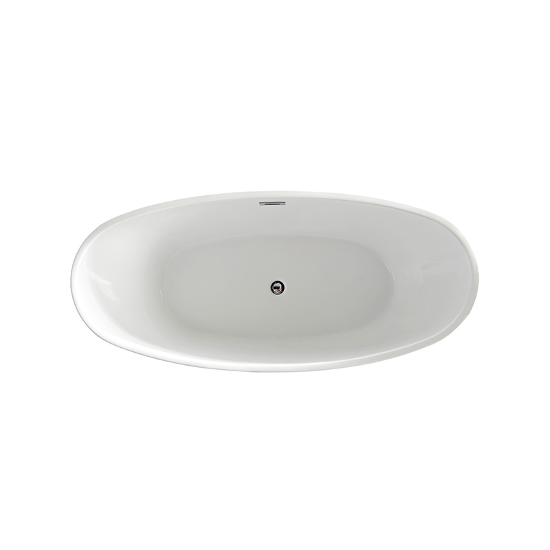Double ended popular slipper Acrylic freestanding bathtub Stackable 59 67 inch