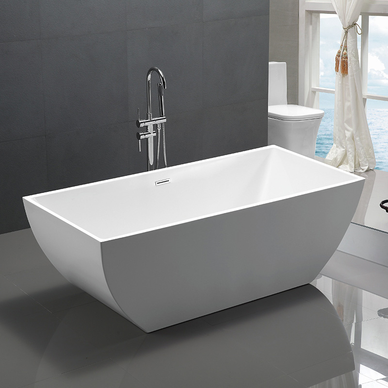 59” 67” Simple Design with Clean Lines Acrylic Bathtub 6821