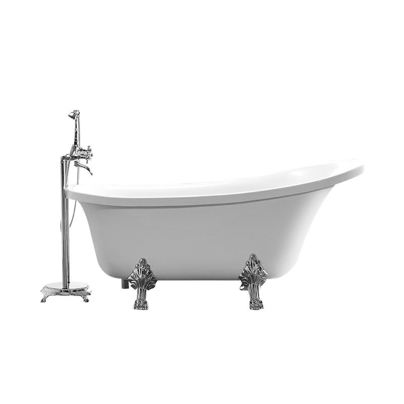 Acrylic Classic Freestanding Tub with clawfoot size 63”69”