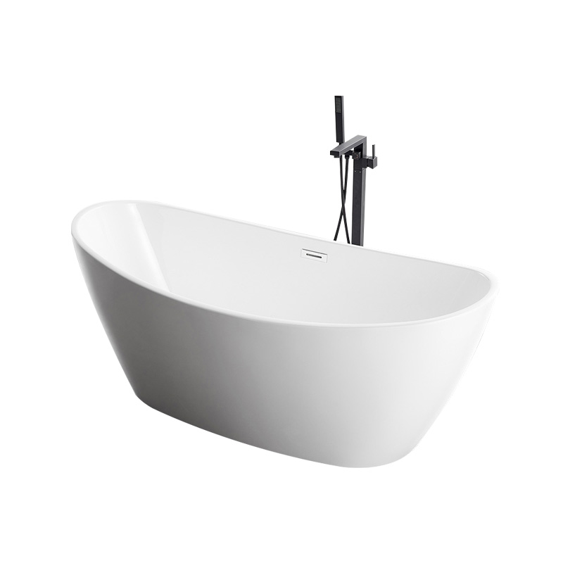 Double ended popular slipper Acrylic freestanding bathtub Stackable 59 67 inch
