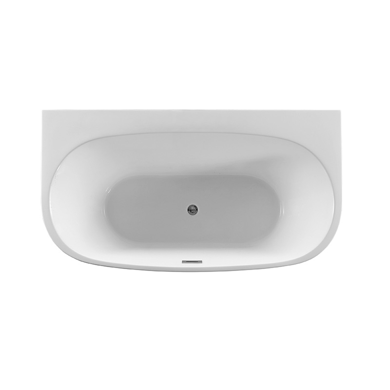 Modern acrylic pre-wall bathtub water and air combination whirlpool
