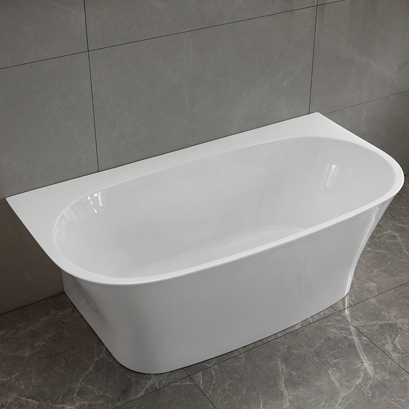 Modern acrylic pre-wall bathtub water and air combination whirlpool