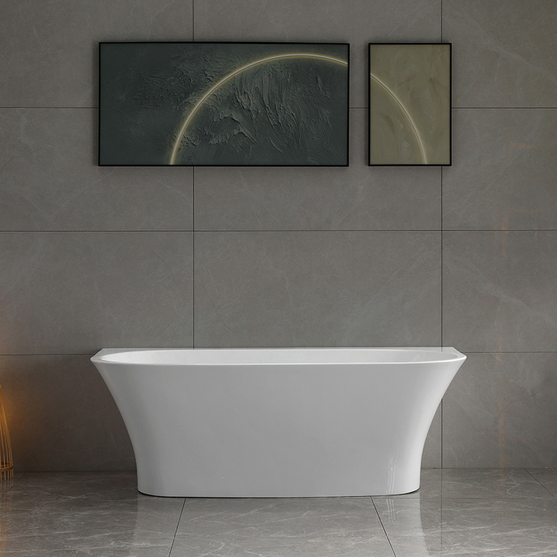 Modern acrylic pre-wall bathtub water and air combination whirlpool