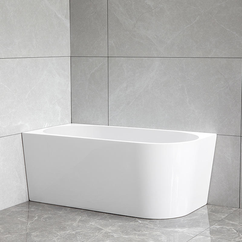 Left Corner installation Freestanding Baths End Drain 150 x 75 cm