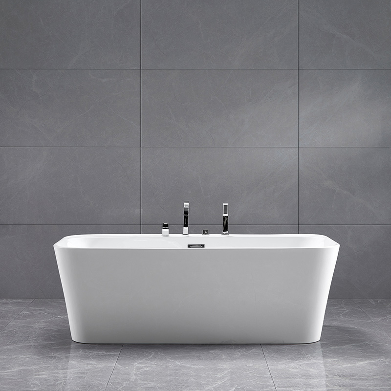 Perfect White Gloss Acrylic Freestanding soaker tub