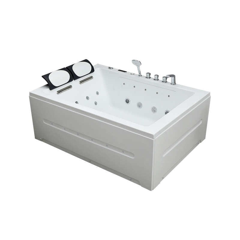 Rectangular Whirlpool Bath with LED 1700 x 1250 mm for 2 person