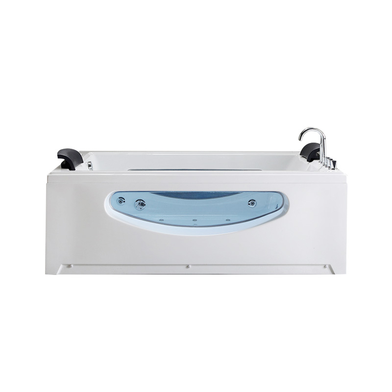 Acrylic Rectangular Whirlpool Massage bathtub 2 seater