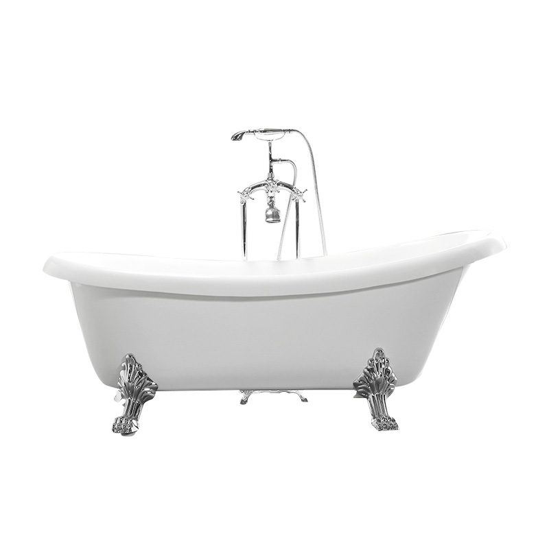 63 in. Vintage Freestanding Soaking Clawfoot tub