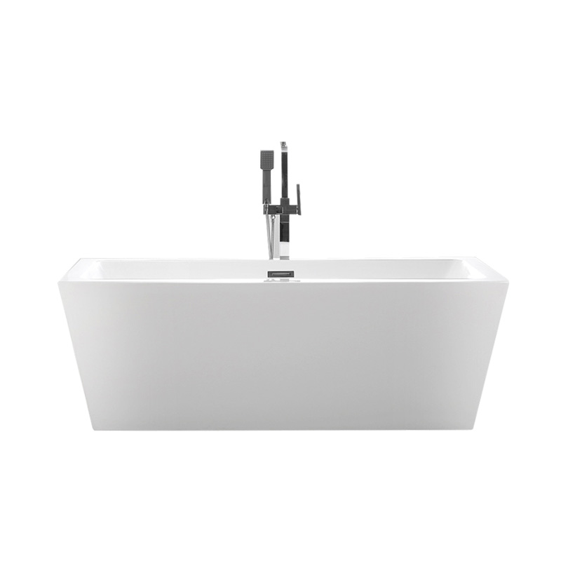 59” 63” 67” Rectangular Freestanding Tub with Wide Rim 6814