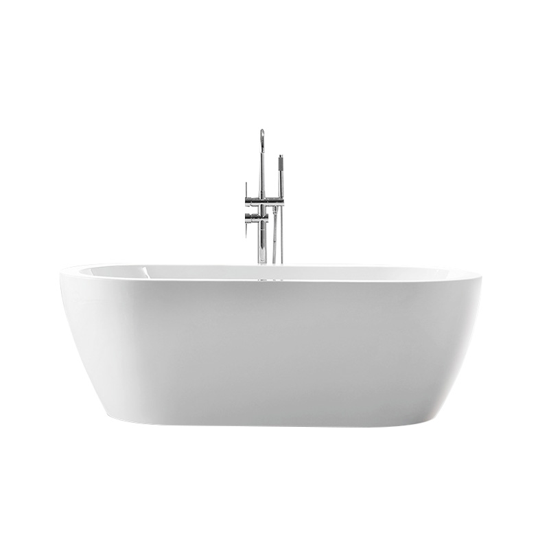 68” Oval Shape Acrylic Tub with Broad Rim 6836