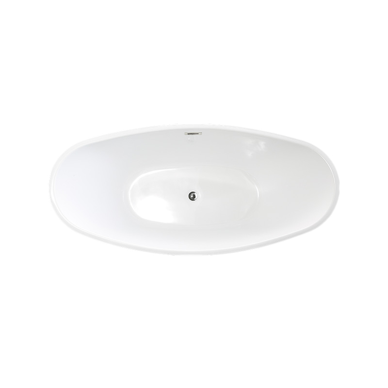Long boat shaped Slipper Acrylic Freestanding bathtub