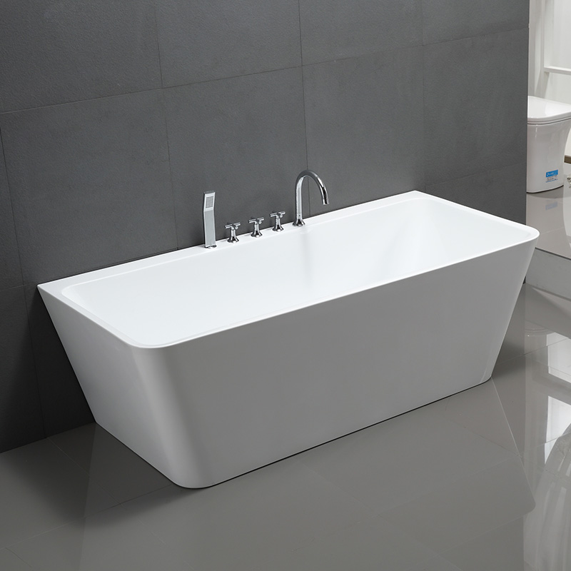 59” 67” Back to Wall Acrylic Bathtub 6819b