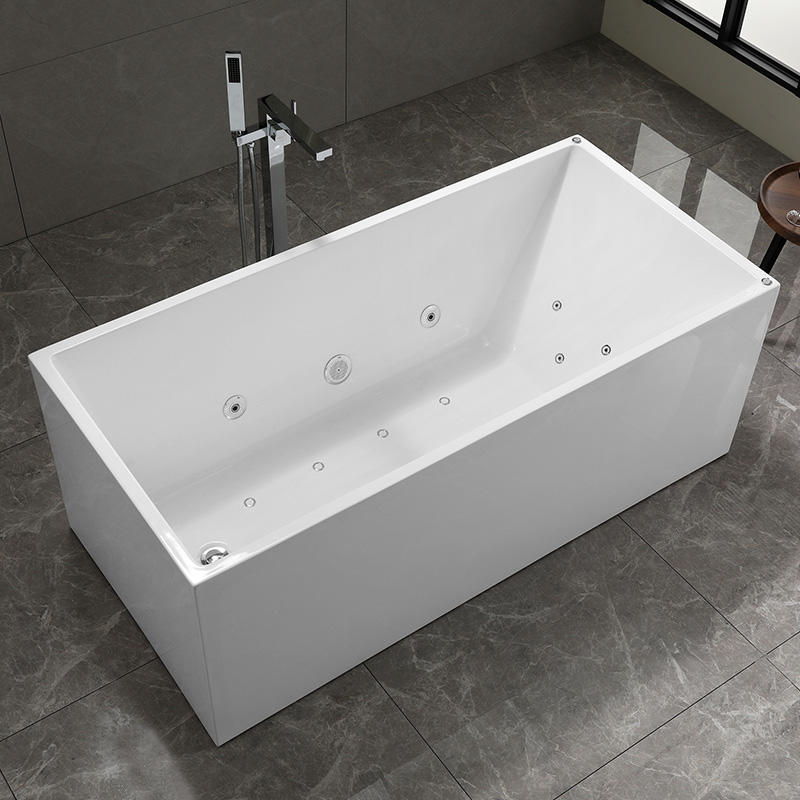 Rectangular Freestanding Whirlpool bathtub 59,63,67 inch