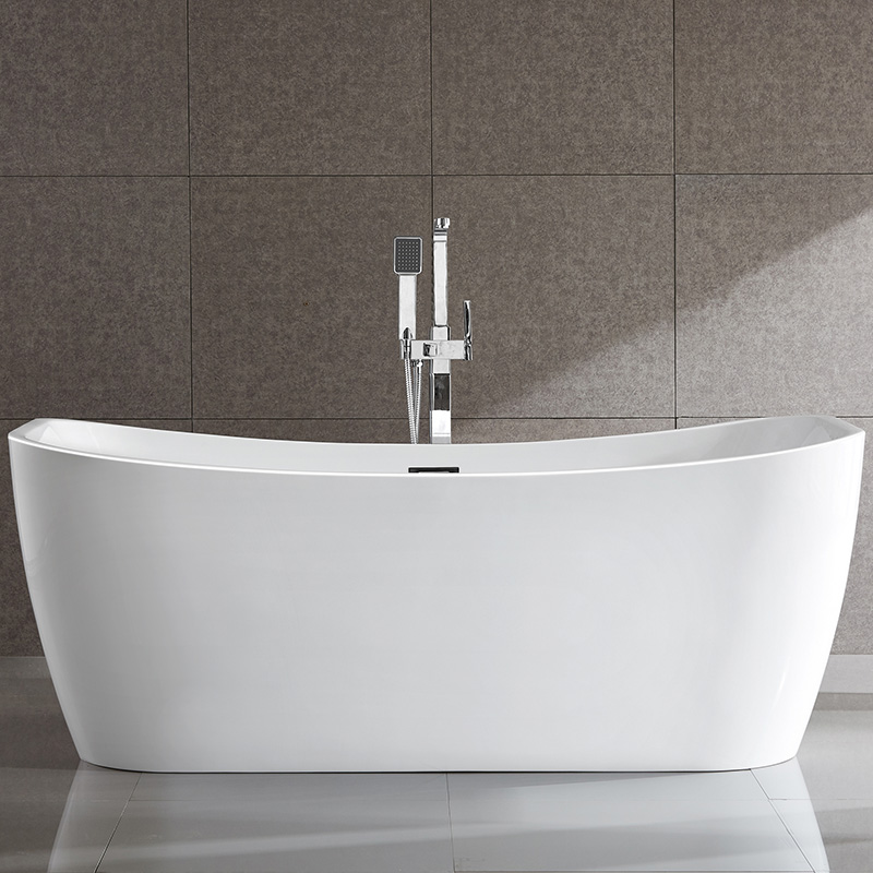1500mm 1700mm Freestanding Slipper Acrylic Bathroom Tub 6526