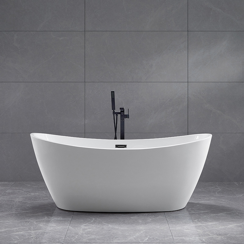 Double ended popular slipper Acrylic freestanding bathtub Stackable 59 67 inch