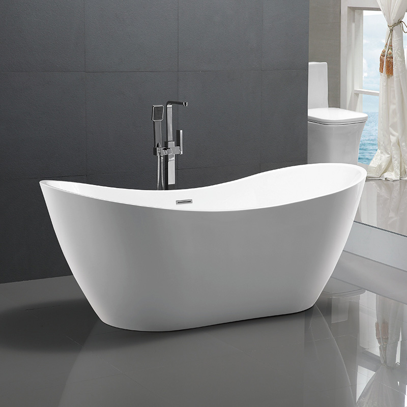 71” Large Slipper Acrylic Tub 6517