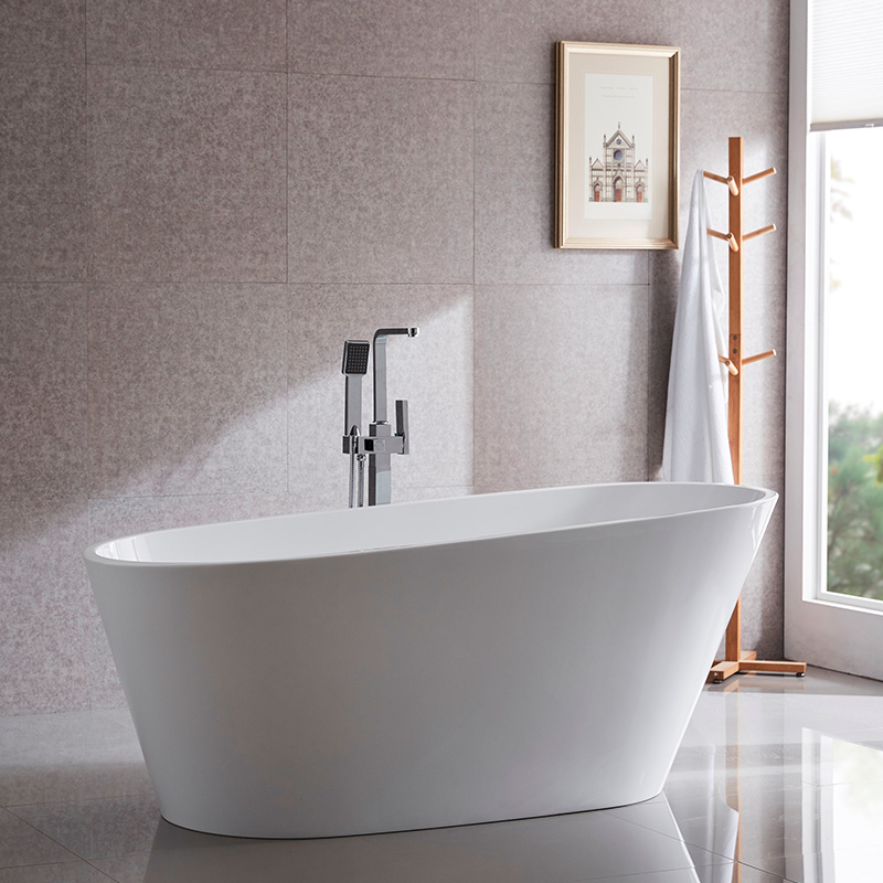 66”x31.1”x26.8” Adult Slipper Bath Tub 6521b