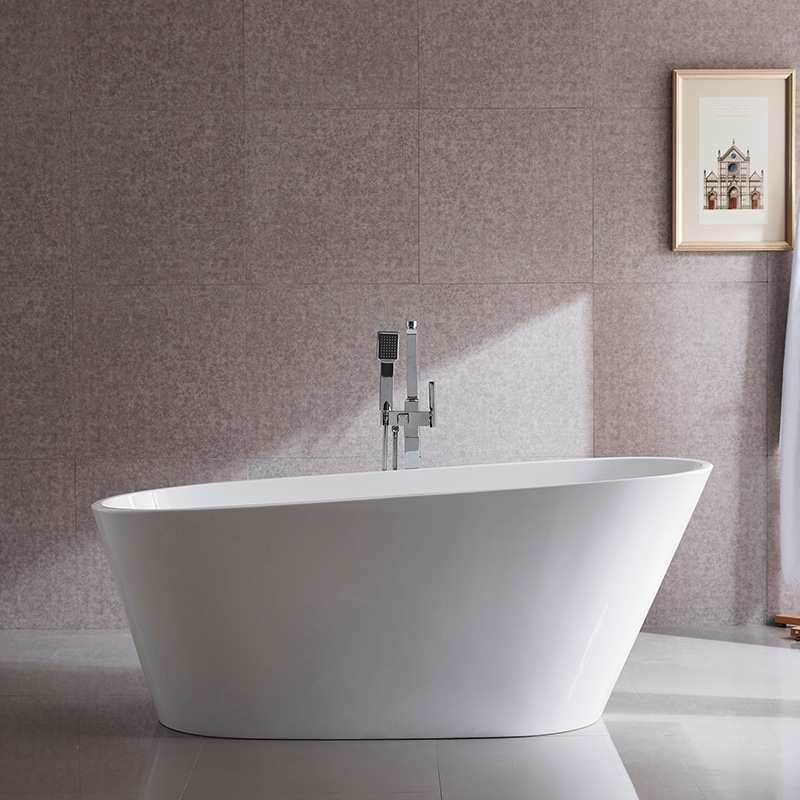 66”x31.1”x26.8” Adult Slipper Bath Tub 6521b