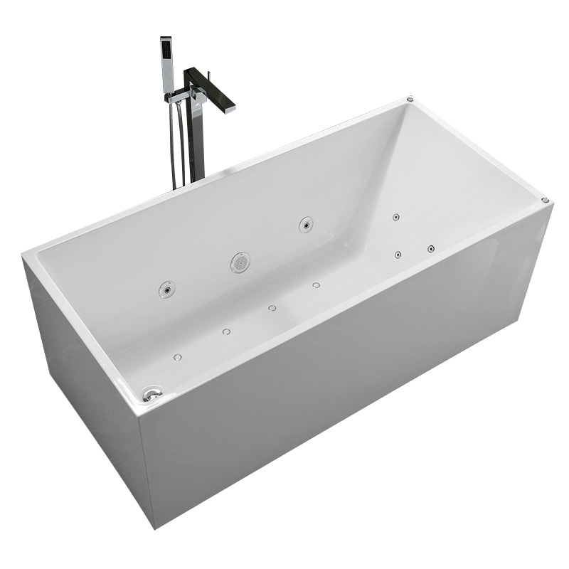 Rectangular Freestanding Whirlpool bathtub 59,63,67 inch